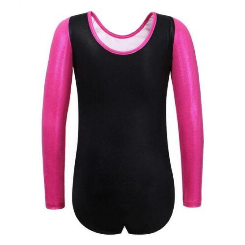 Turnpakje zwart roze wit 110 116 122 128 134 140 146 152