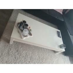 Salon tafel wit glans
