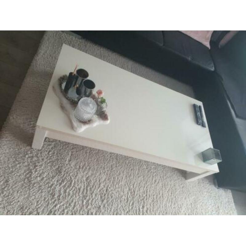 Salon tafel wit glans