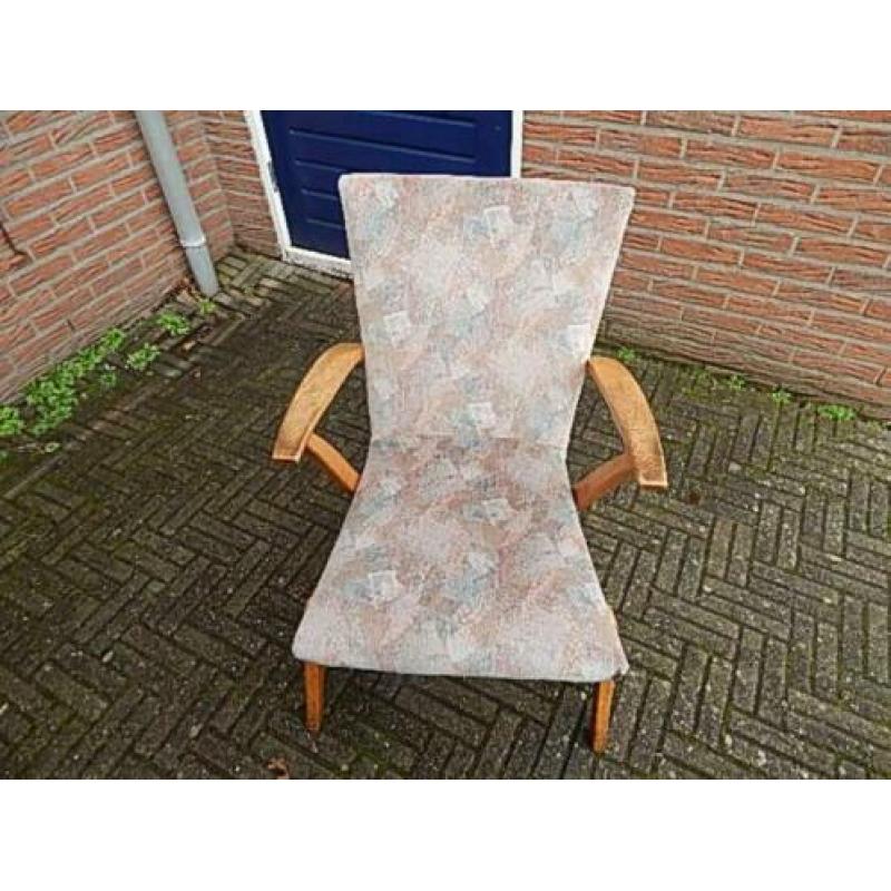 Leuke Retro Stoel - webe brocante eiken gelderland Vintage