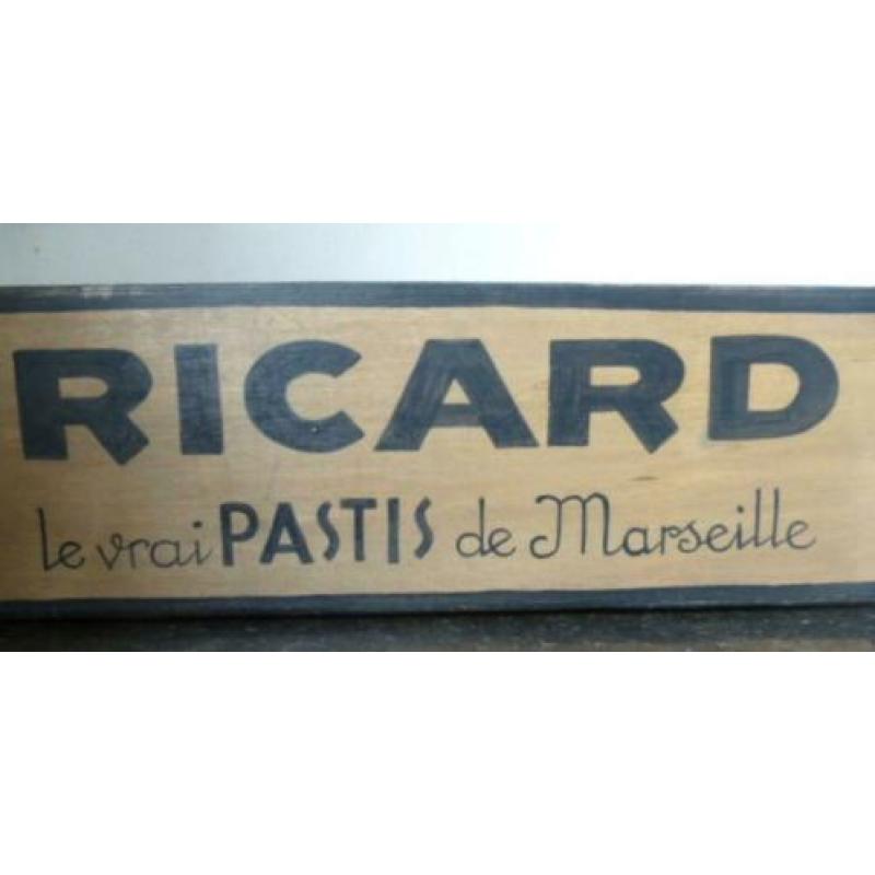 Mooie houten kist/krat/Ricard/Pastis/Frans/vintage/reclame
