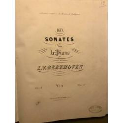 Beethoven;Pianosonates, ca.1840. Op.2,7, 10,13,14,22,26,27.