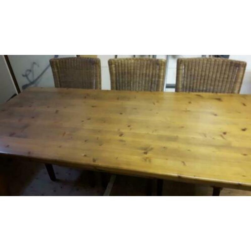 Eikenhout salon en eettafel