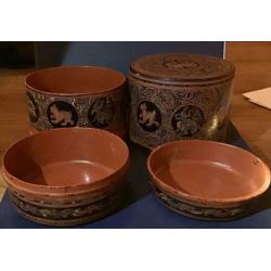Vintage lakdoos uit birma burma Myanmar pan-yun betel nut
