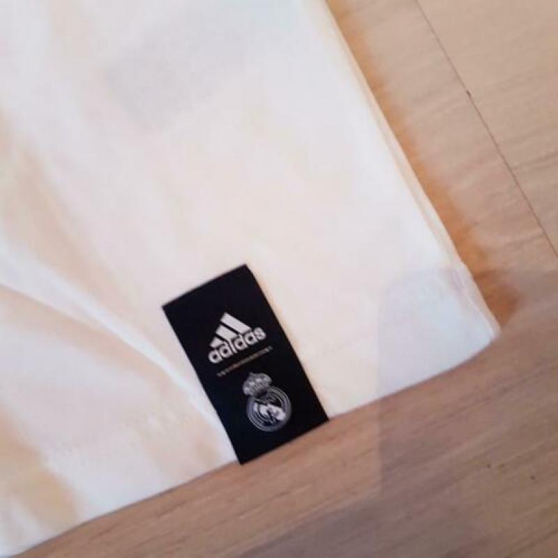 Real Madrid Adidas shirt maat L wit zwart