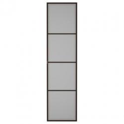 Ikea pax kastdeuren 50x200 kastdeur glas met bruin zwart