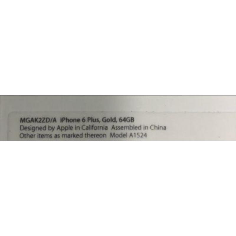 iPhone 6 Plus 64gb rosé goud met doos, oplader en oortjes