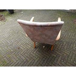 Leuke Retro Stoel - webe brocante eiken gelderland Vintage