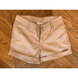 beige chino short katoen HEMA maat S NIEUW