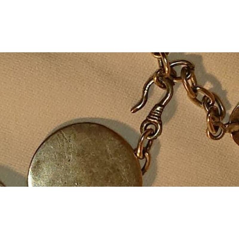 Vintage verzilverd collier