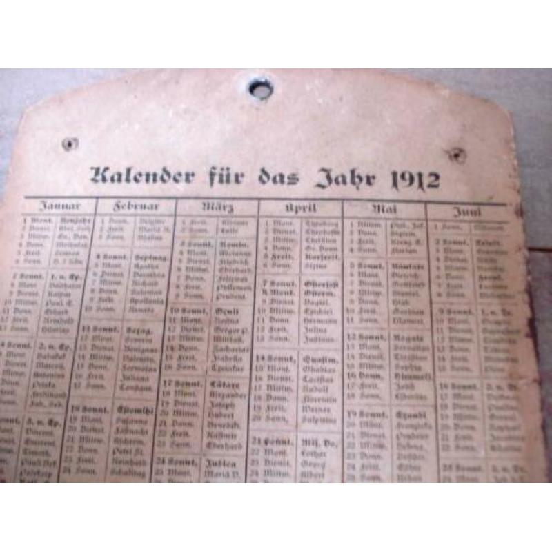 Duitse Heiligen kalender 1912 met kunstwerk
