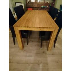 Eettafel teak 180x90