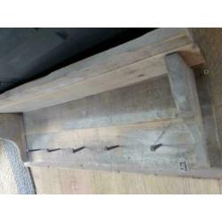 Kapstok steigerhout met 5 nagelen NIEUW