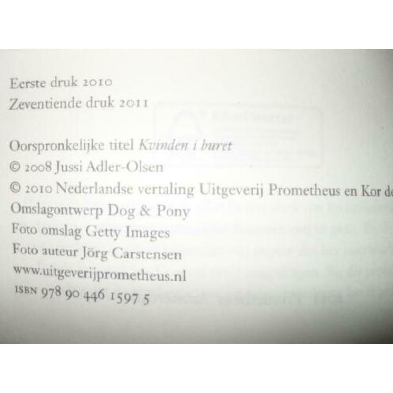 Jussi adler-olsen-de vrouw in de kooi.