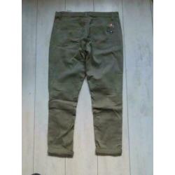 Cambio kaki broek Lily met buttons maat 40