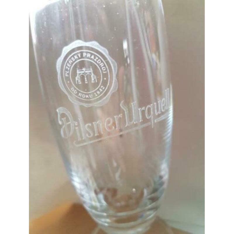 Pilsner Urquell plzn czech 1842 bierglas uit Praag Tsjechië