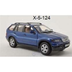 NIEUW 1:24 BMW X5 in de Kleur Blauw modelauto