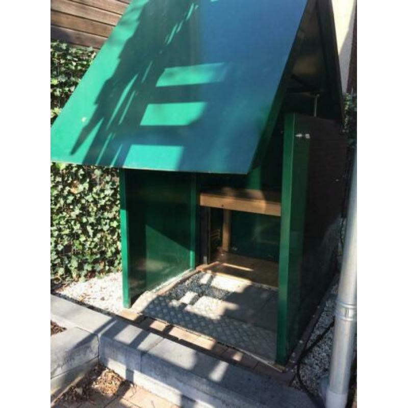 Scootmobiel berging groen 125x165x142