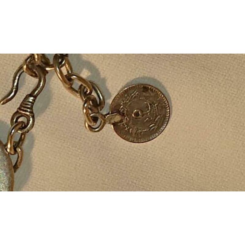 Vintage verzilverd collier