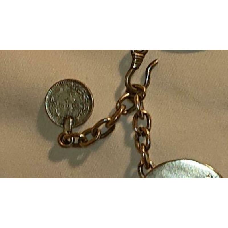 Vintage verzilverd collier