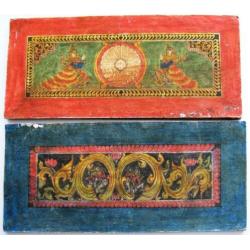 2 Birmaanse Manuscripten Leporello 20e eeuw
