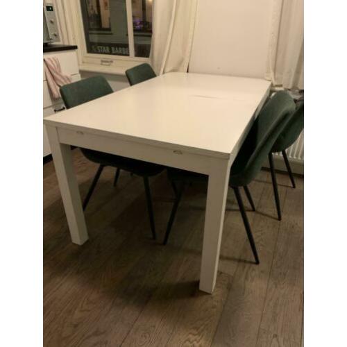 Witte Ikea uitschuifbare tafel