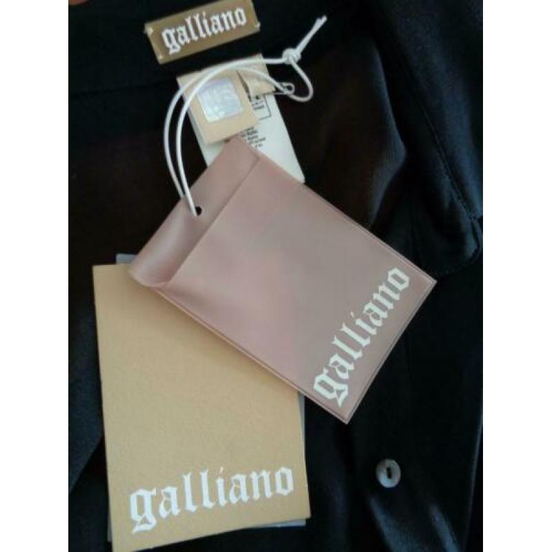 John Galliano designer zijden blouse, mt. 38/IT44, Nieuw/ORG