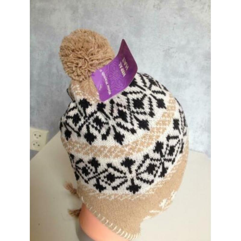 zwart-wit+grijs-wit+bruin-wit+beige-wit WINTER MUTS nieuw