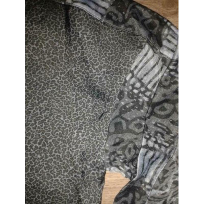 Nieuwe blauwe top van Geisha All over dierenprint Maat S