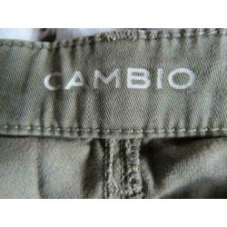 Cambio kaki broek Lily met buttons maat 40