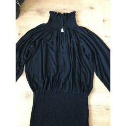 Bonbon zwart shirt lm met turtle nek small
