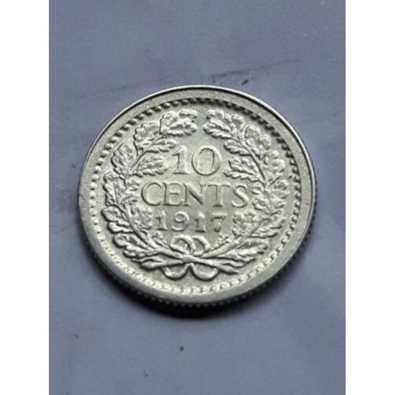 10 Cent 1917 Prachtig Zilver (3)