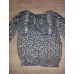 Nieuwe blauwe top van Geisha All over dierenprint Maat S