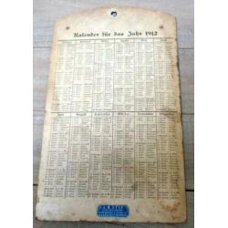 Duitse Heiligen kalender 1912 met kunstwerk