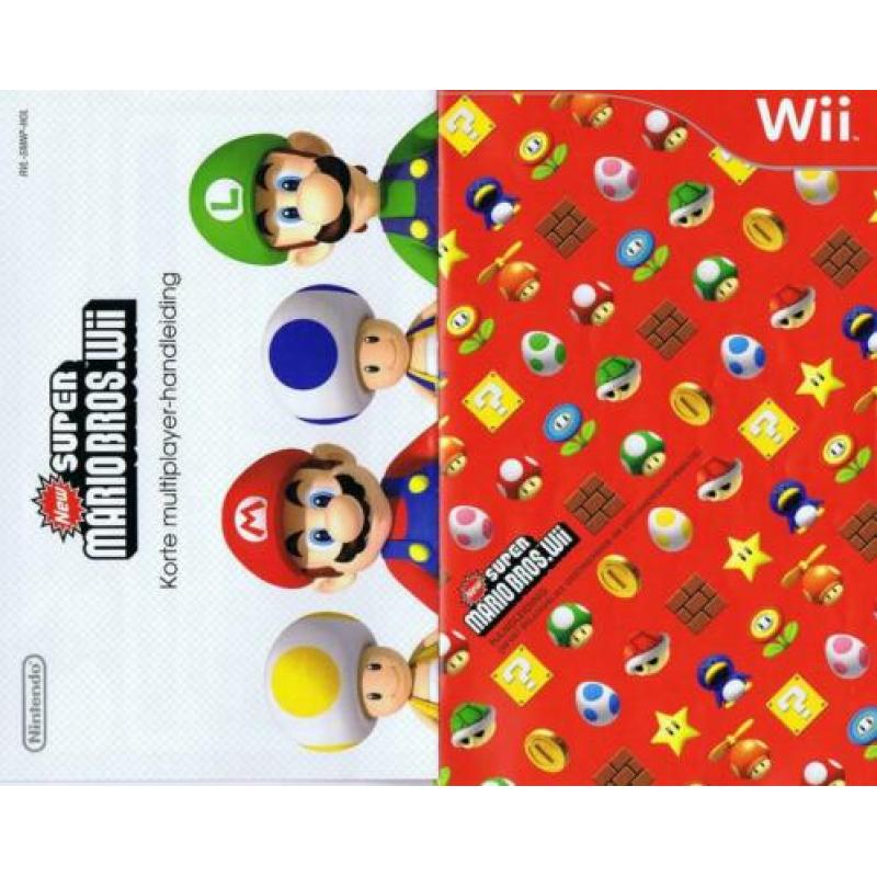 New Super Mario Bros Wii Nieuwstaat Krasvrij incl. boekjes