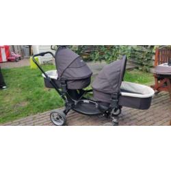Tweeling / duo kinderwagen COMPLEET