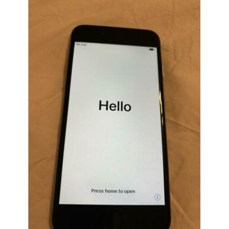 IPhone 6, kleur space grey, 16 G, batterij conditie 91%