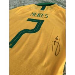 Brazilië shirt CBF gesigneerd Neres ajax afca
