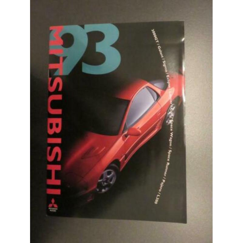 autofolder / brochure Mitsubishi o.a. Galant, Sigma, 3000 GT