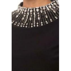 Ribkoff elegante jurk zwart met steentjes detail 36