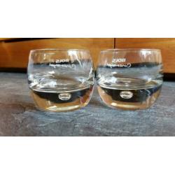 2 leuke Bols corenwijn jenever amuse glaasjes borrelglas