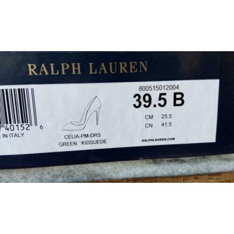 Nieuw - Ralph Lauren pumps - suède mos groen - 39,5 / 40 -