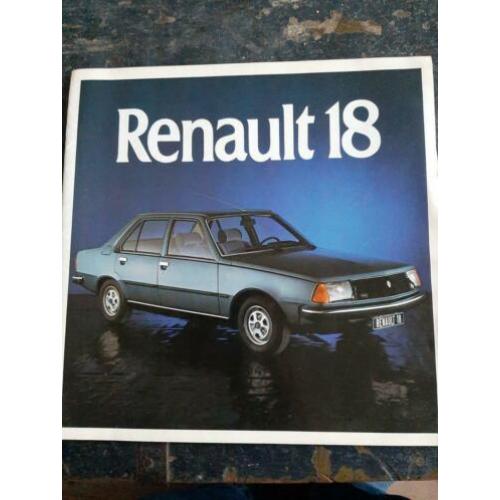 Renault 18 1979 + prijslijst