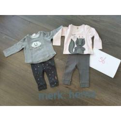 babykleding 80 st. 50/56 noppies/feetje/hema