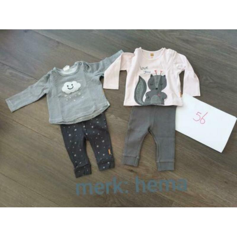 babykleding 80 st. 50/56 noppies/feetje/hema