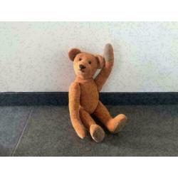 Teddybeer beer met schijven beweegbaar bruin zacht klassiek