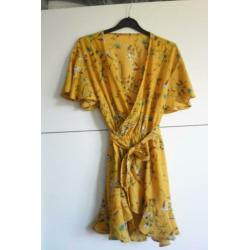 Super mooie overslag tuniek blouse / kort jurkje, Maat M
