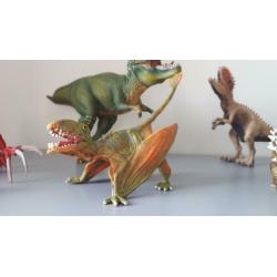 Grote set Schleich dinosaurussen met een Tyrannosaurus Rex