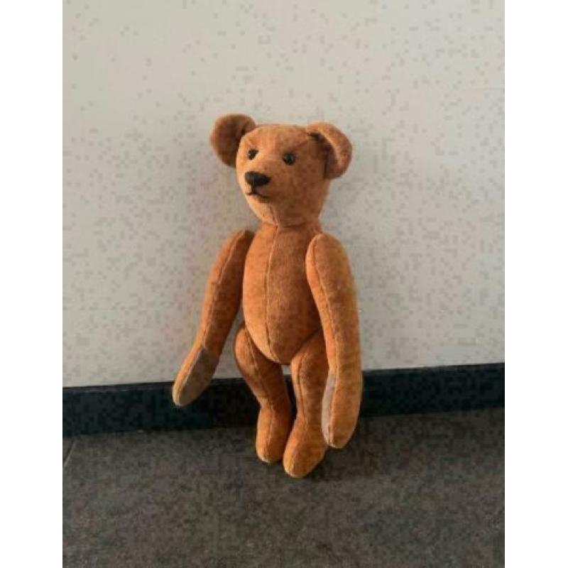 Teddybeer beer met schijven beweegbaar bruin zacht klassiek