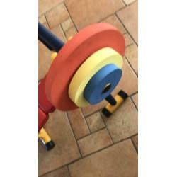 Nieuwe drukbank halterbank kinderen fitness